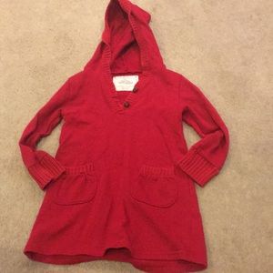 GIRLS LONG SLEEVE SWEATER HOODIE